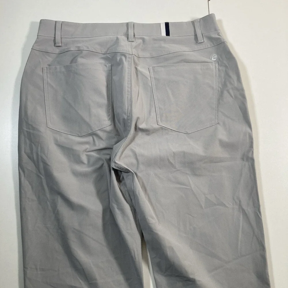 NEW Rhoback Delta Performance Pants 32x34 Gray Golf Stretch Chino NWOT